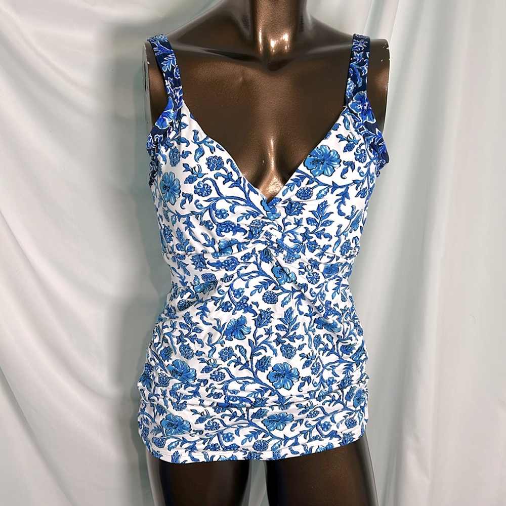 Tommy Bahama Twist front underwire Tankini - Medium - New 🦈